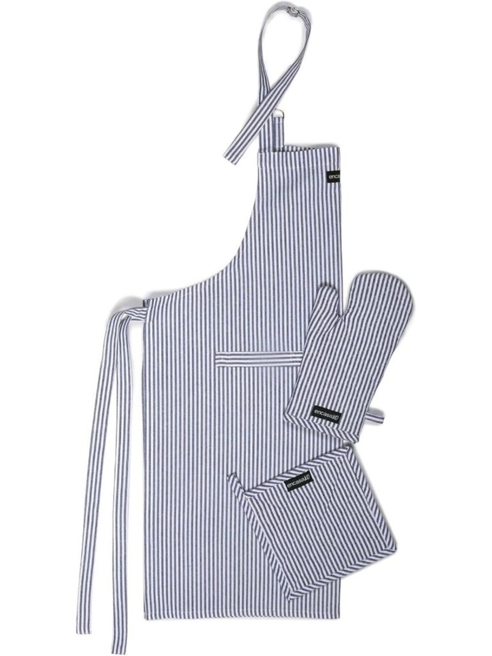 Stylish Kitchen Apron Set with Oven Gloves & Potholder - 100% Cotton, Heat